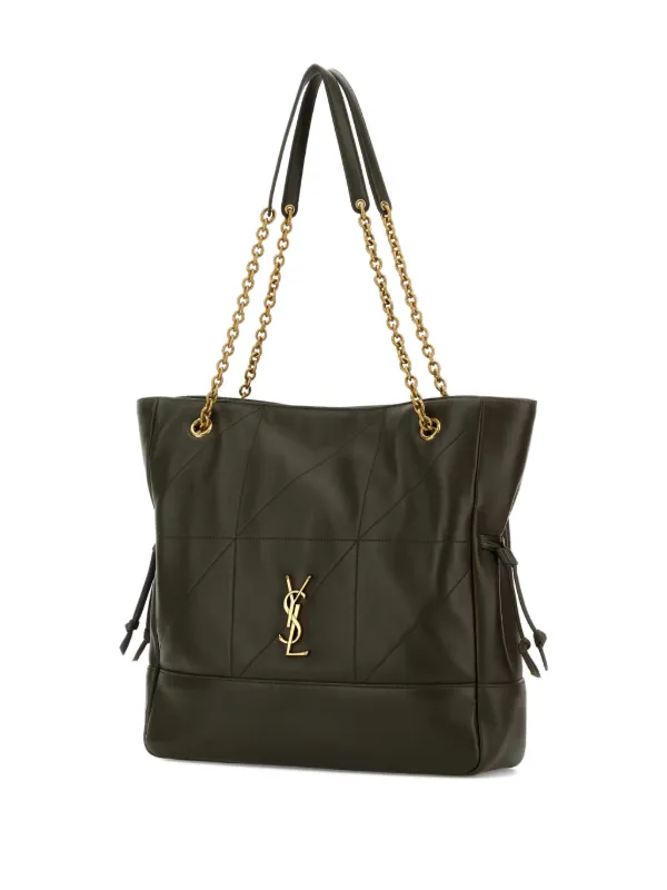 Saint Laurent Jamie Leather Tote Bag Green FARFETCH PH