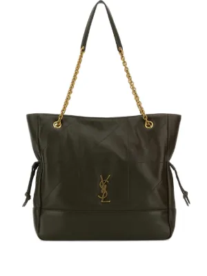 Saint Laurent レザー トートバッグ | ブラック | FARFETCH JP