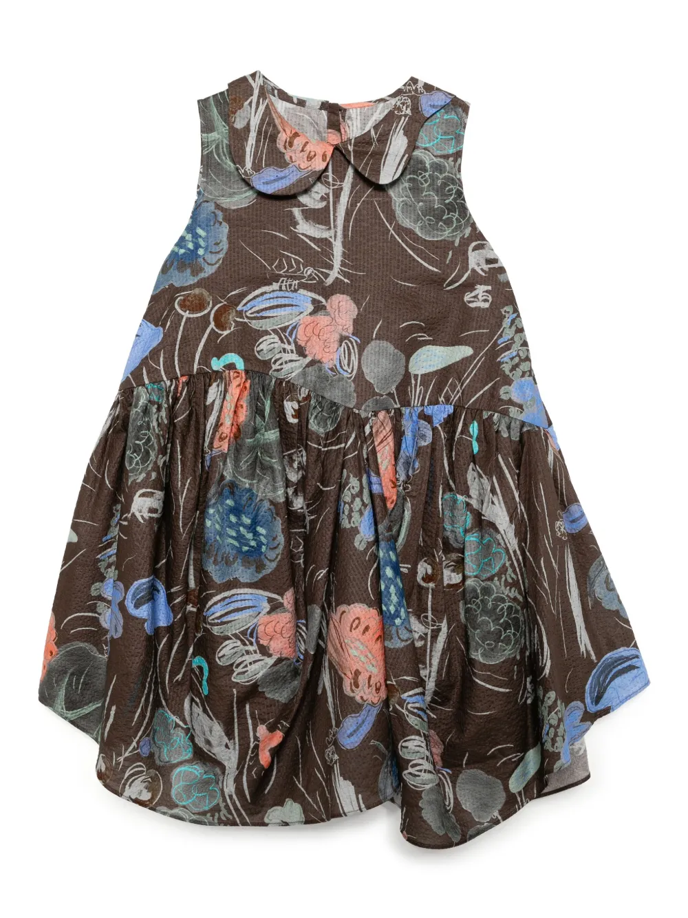 jnby by JNBY vestido con estampado gráfico | marrón | Image 1