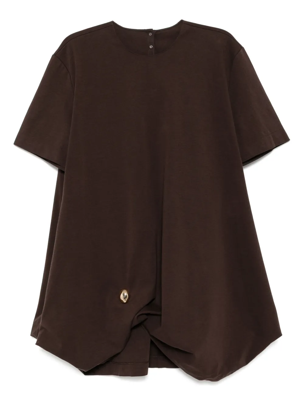 drawstring-hem dress