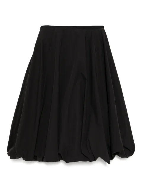 JNBY pleated asymmetric-hem skirt