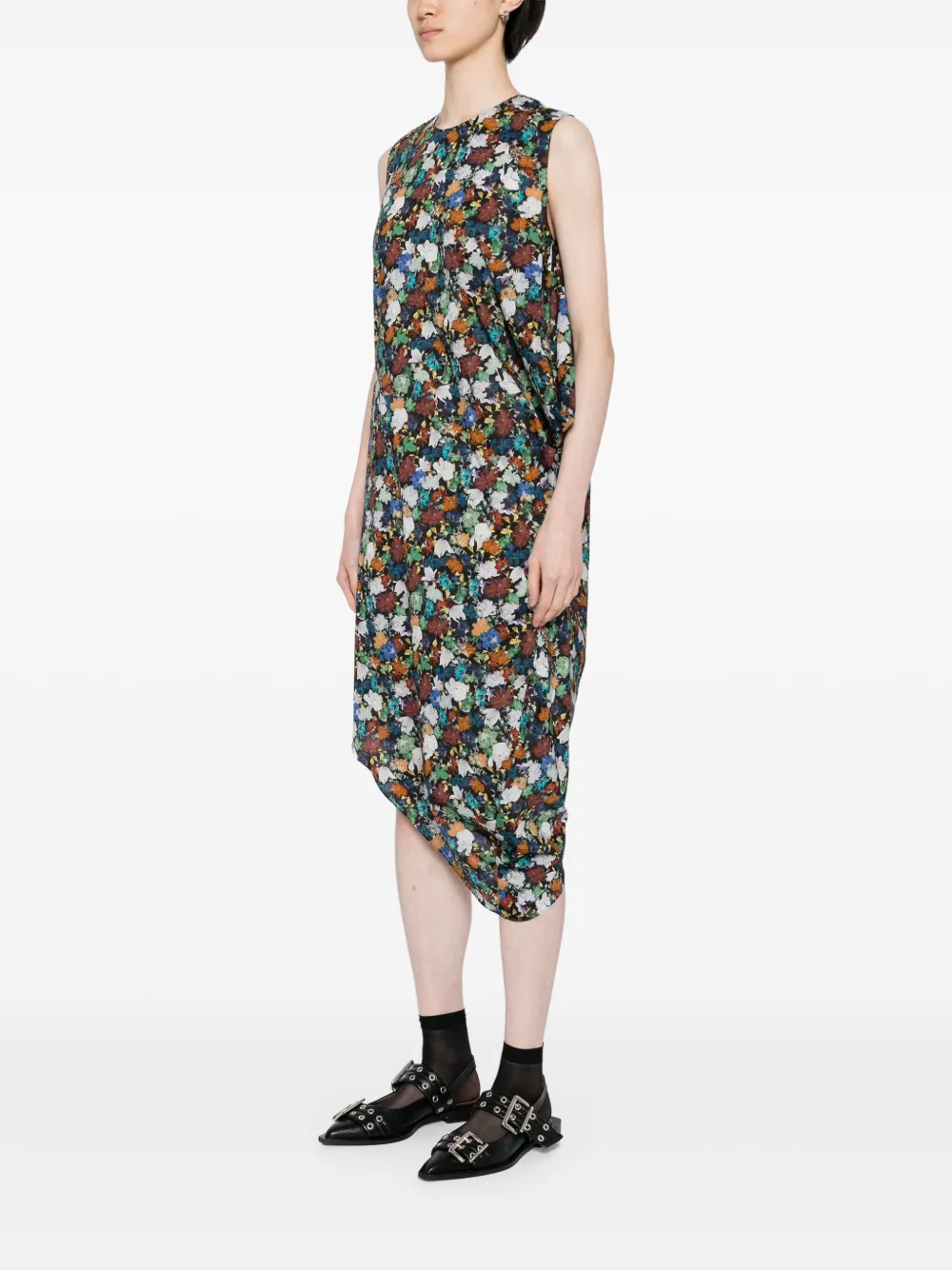 JNBY Jurk met bloemenprint Zwart
