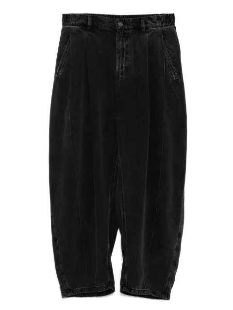 CROQUIS washed tapered jeans