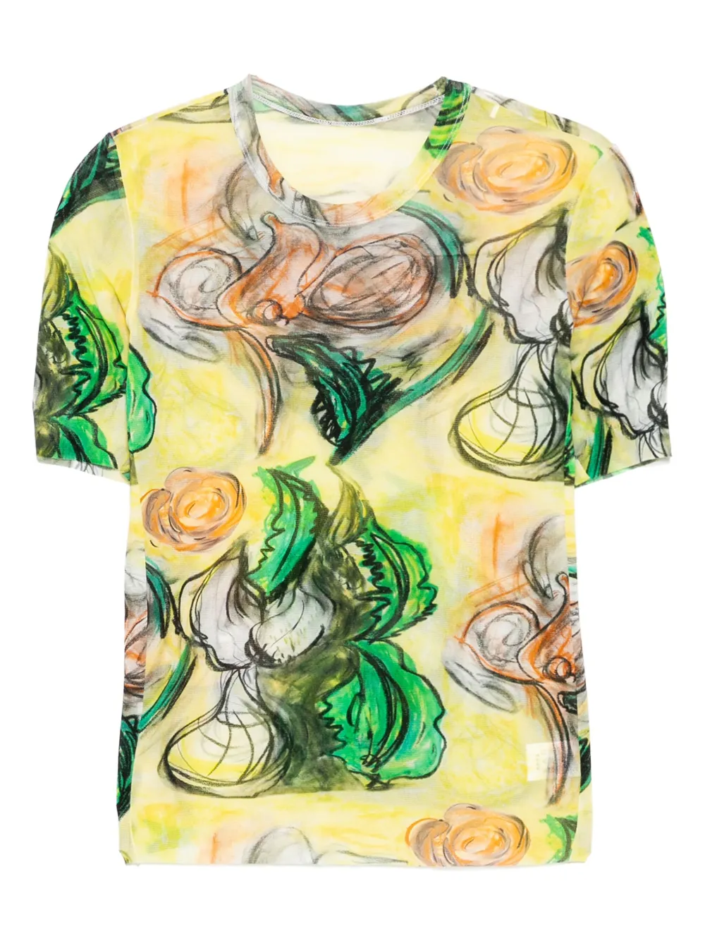 JNBY T-shirt con stampa - Giallo
