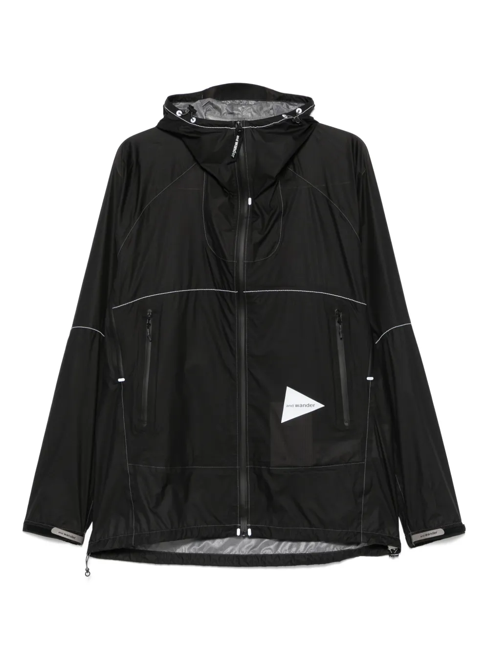 and Wander 3L UL rain jacket | Black | Image 1