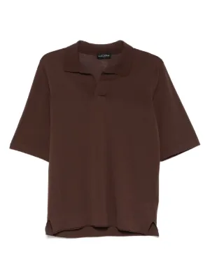 Tシャツ・カットソー BALLANTYNE Ultralight cotton polo shirt (B2W00018C23 13777) Signature Linwood Multi Stripe Mercerized Cotton Polo