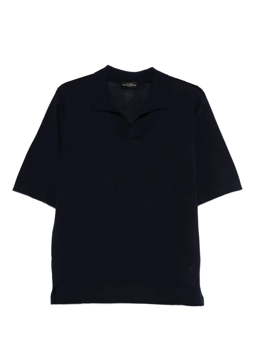 Ballantyne T-shirt met polokraag Blauw