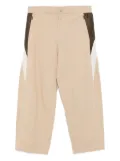 CROQUIS side-striped knitted trousers - Brown