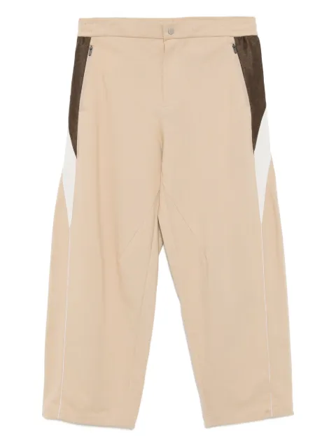 CROQUIS side-striped knitted trousers
