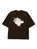 CROQUIS graphic-print T-shirt - Brown