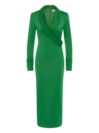 green emerald velvet dress Lalisa Midi Dress – Rebecca Vallance main image 0