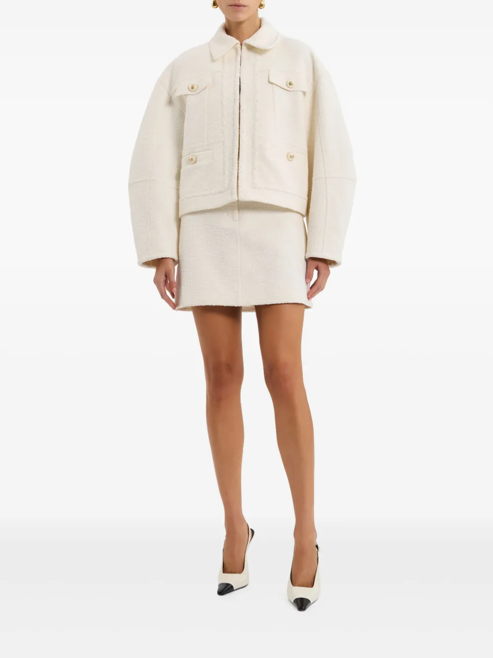 Rebecca Vallance bouclé button-up jacket | Cropped Jackets | Image 2