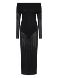 Rebecca Vallance Lorelei off-shoulder knitted dress - Black