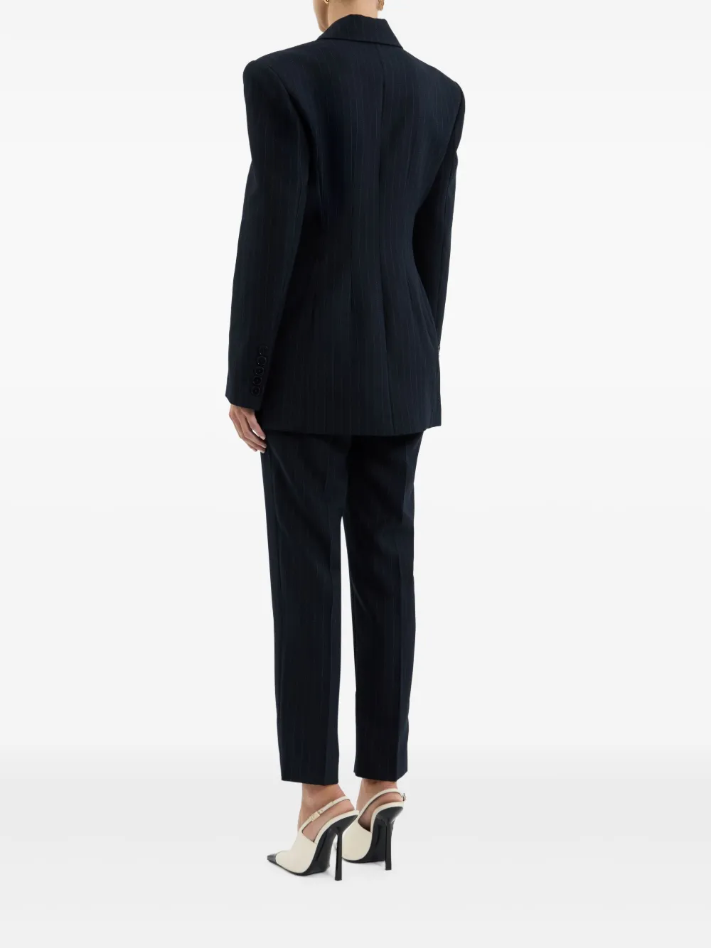 Rebecca Vallance Maxwell blazer met krijtstreep Blauw