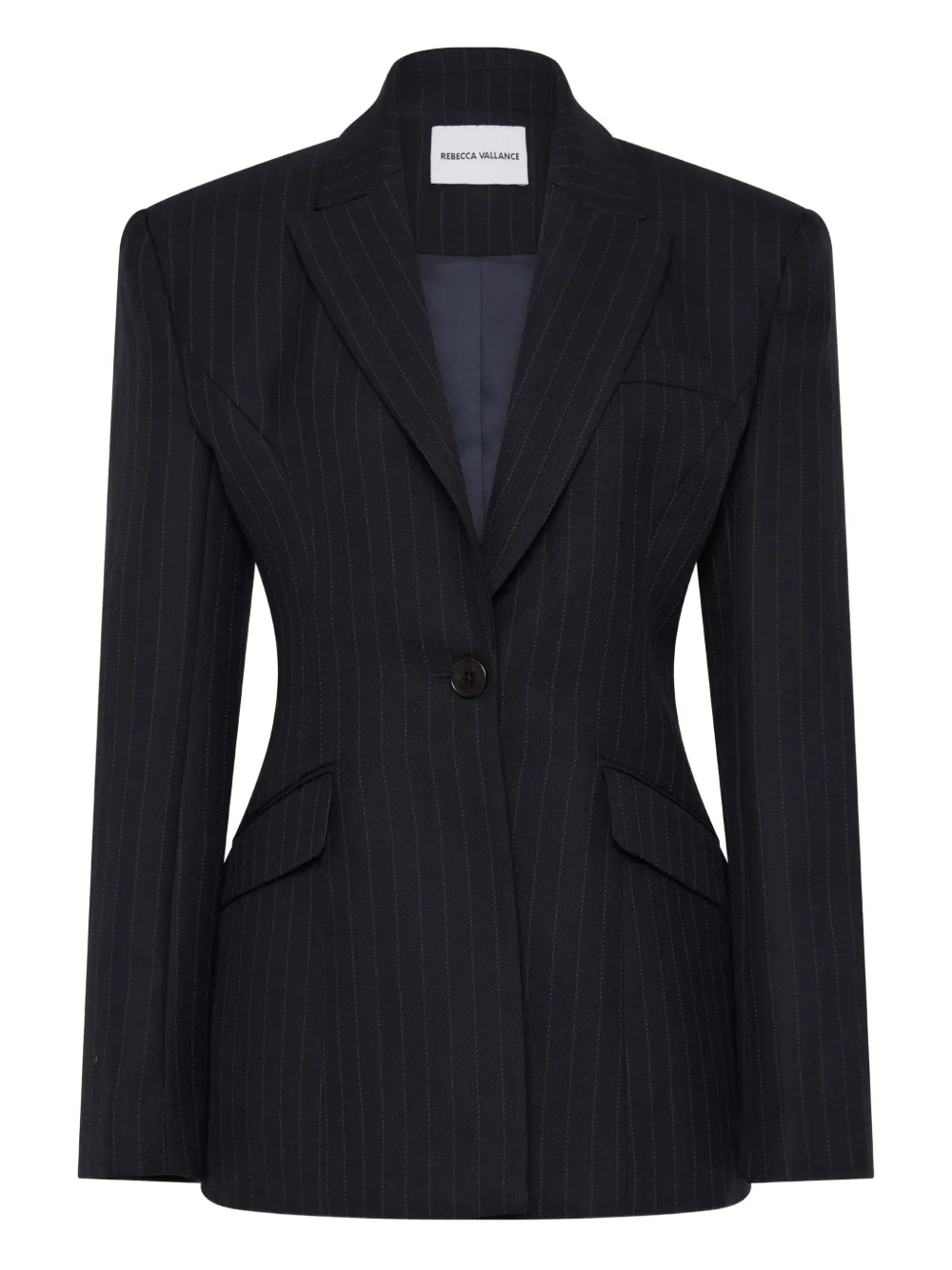 Rebecca Vallance Maxwell blazer met krijtstreep Blauw