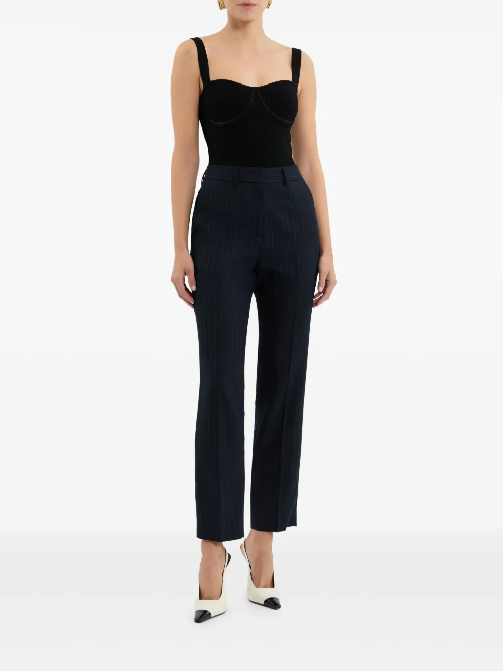 Rebecca Vallance Maxwell pinstriped tailored trousers - Blauw
