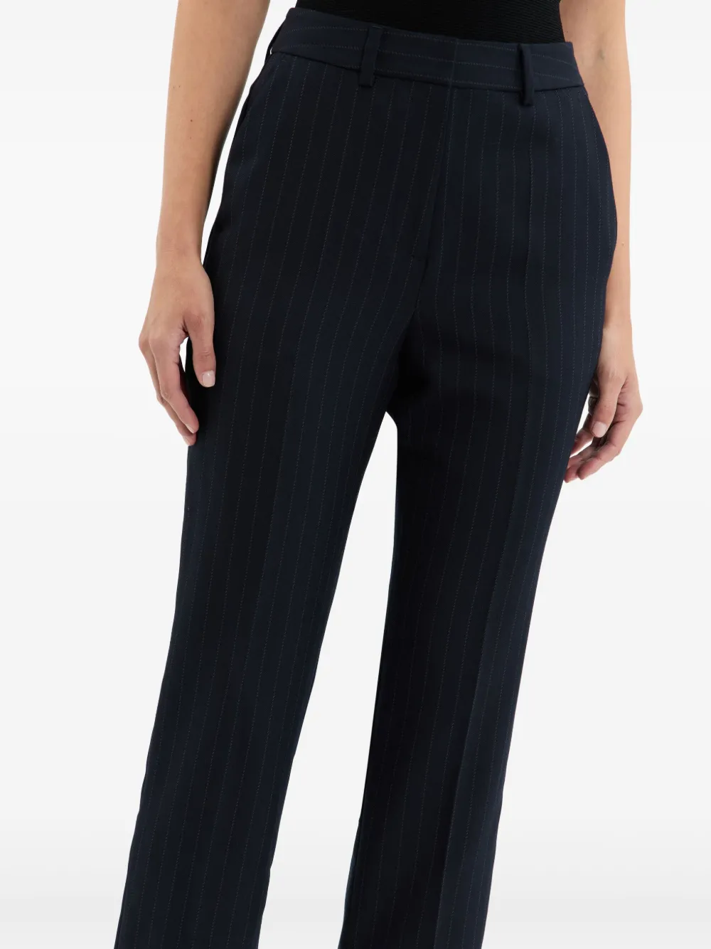Rebecca Vallance Maxwell pantalon met krijtstreep Blauw