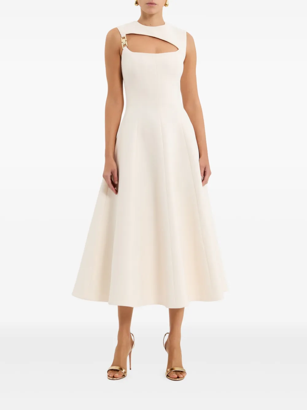 Rebecca Vallance Freyja midi-jurk - Wit