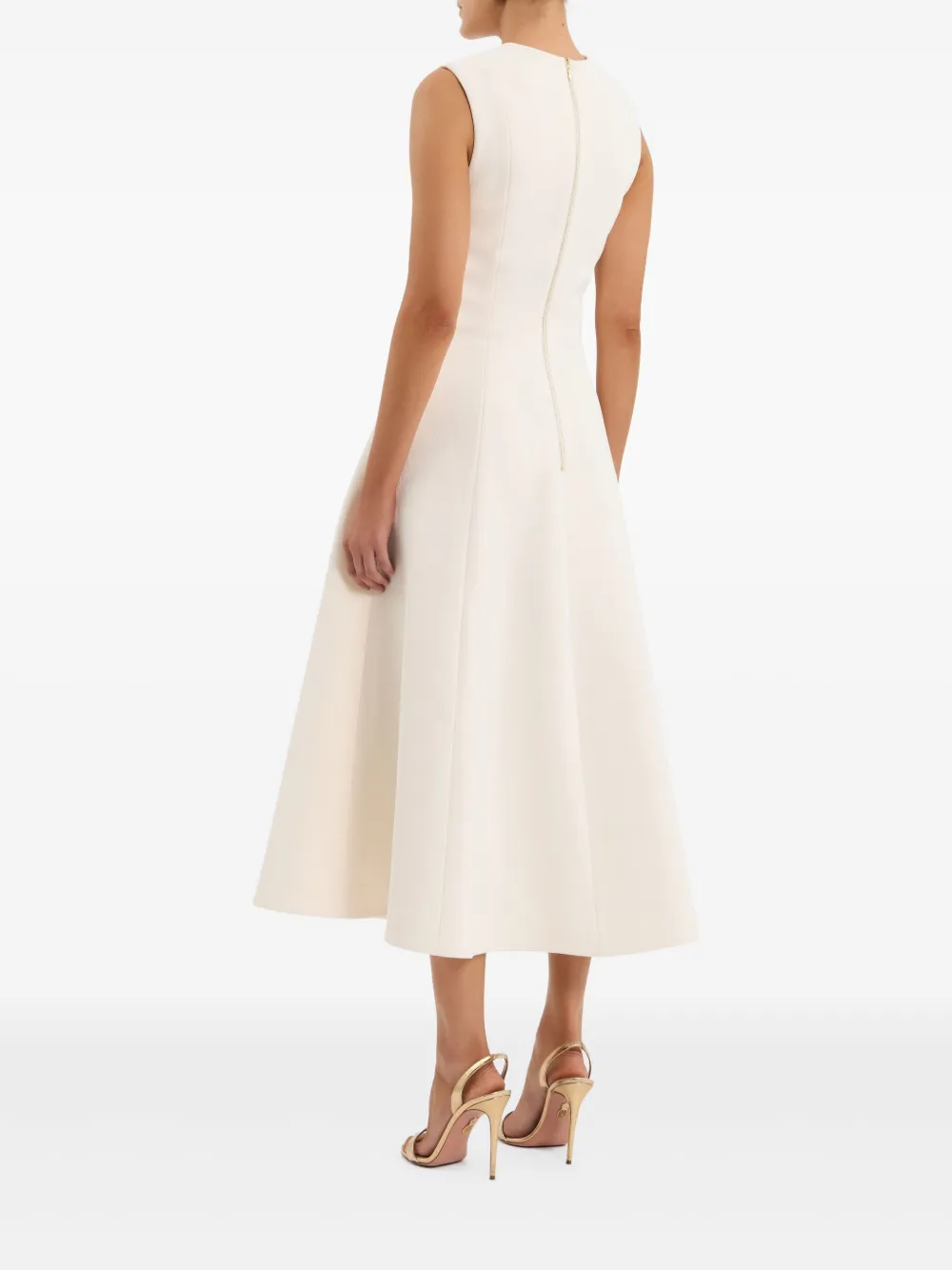 Rebecca Vallance Freyja midi-jurk Wit