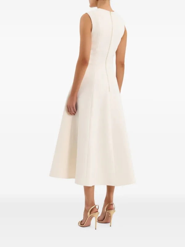 【REBECCA VALLANCE】Freyja Midi Dress フィット&フレア ミディ Rebecca Vallance Freyja Midi Dress | White | FARFETCH