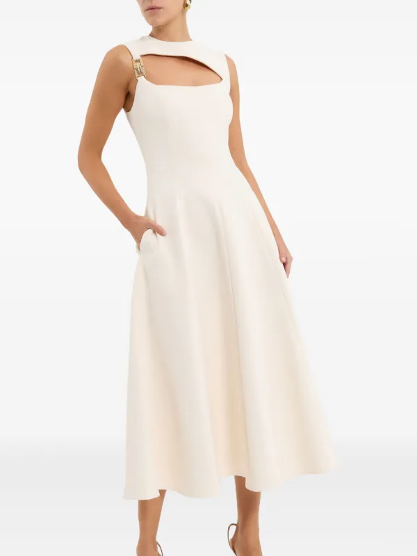 Rebecca Vallance Freyja Midi Dress | White | FARFETCH