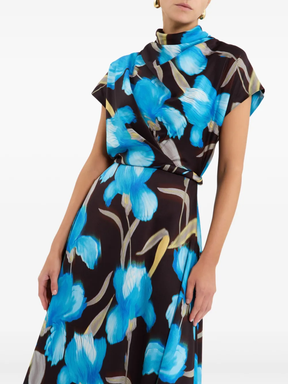Rebecca Vallance Ingrid midi-jurk Blauw