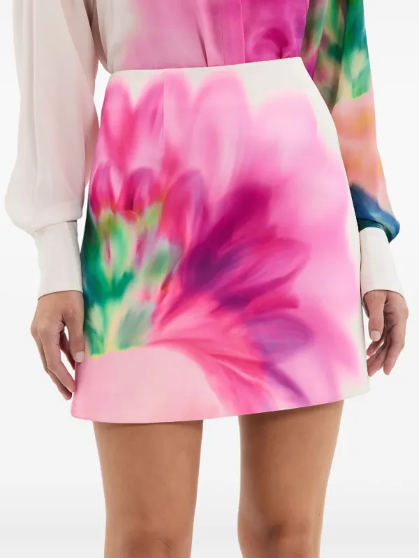Rebecca Vallance Dahlia Blossom Mini Skirt Pink FARFETCH JO