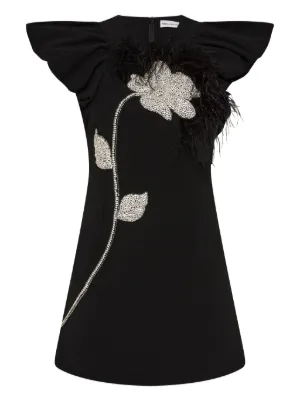【REBECCA VALLANCE 】エレガント♪ラッフル付きミディワンピ Designer Midi Dresses Online | High-End Luxury Midi Dresses