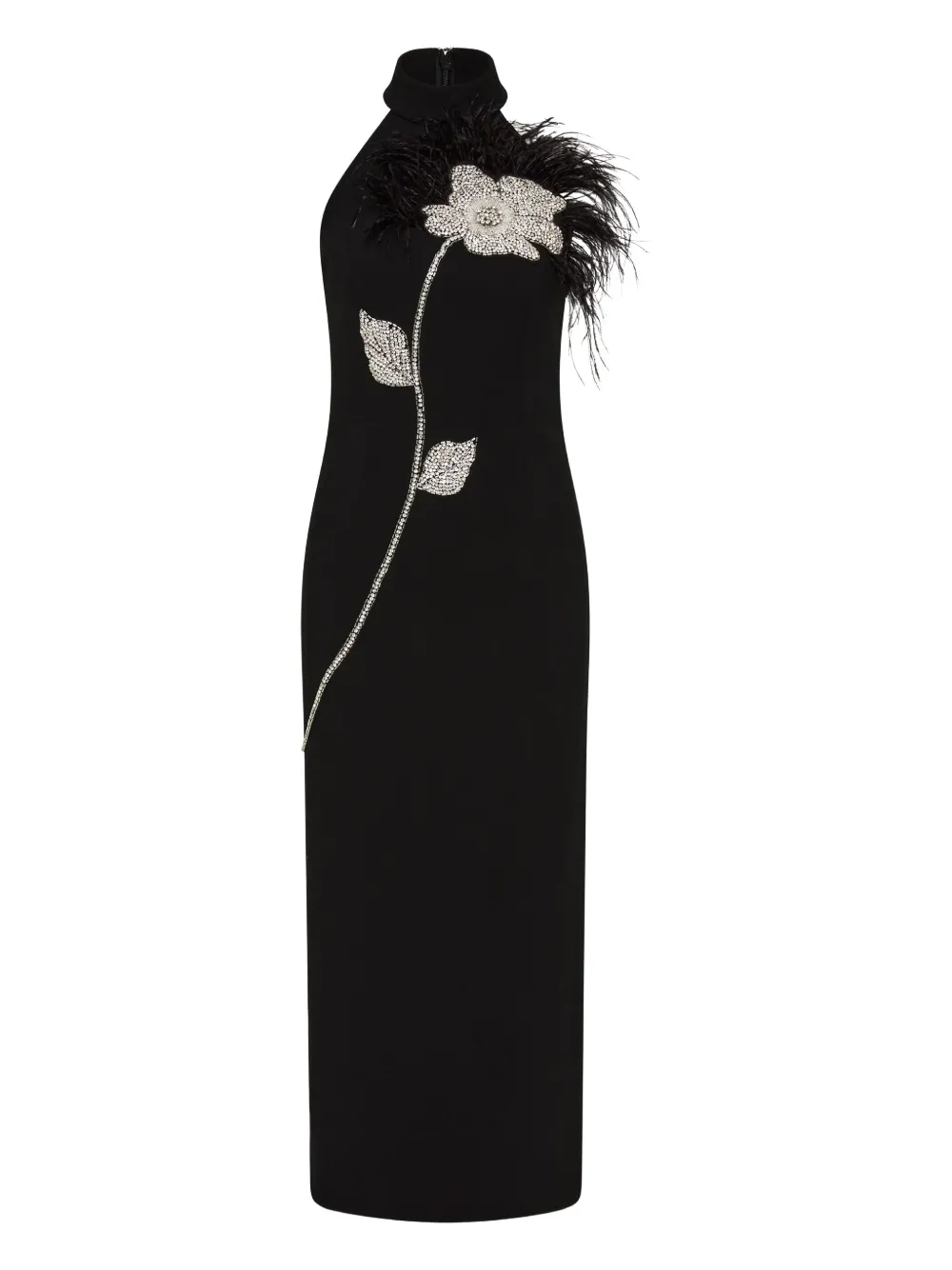 Rebecca Vallance Starlight midi-jurk Zwart