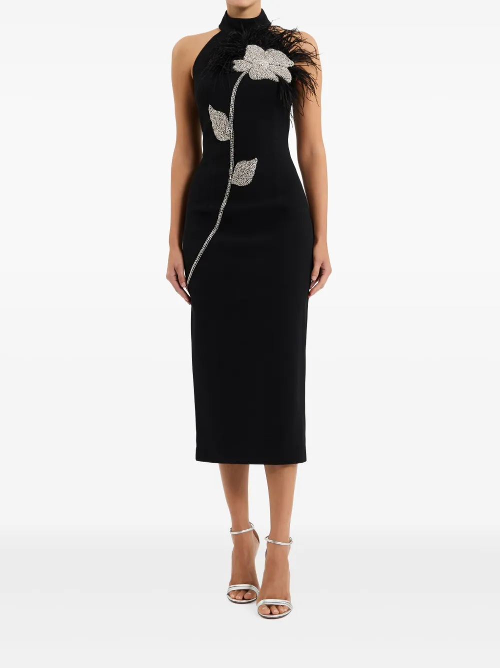 Rebecca Vallance Starlight midi-jurk - Zwart