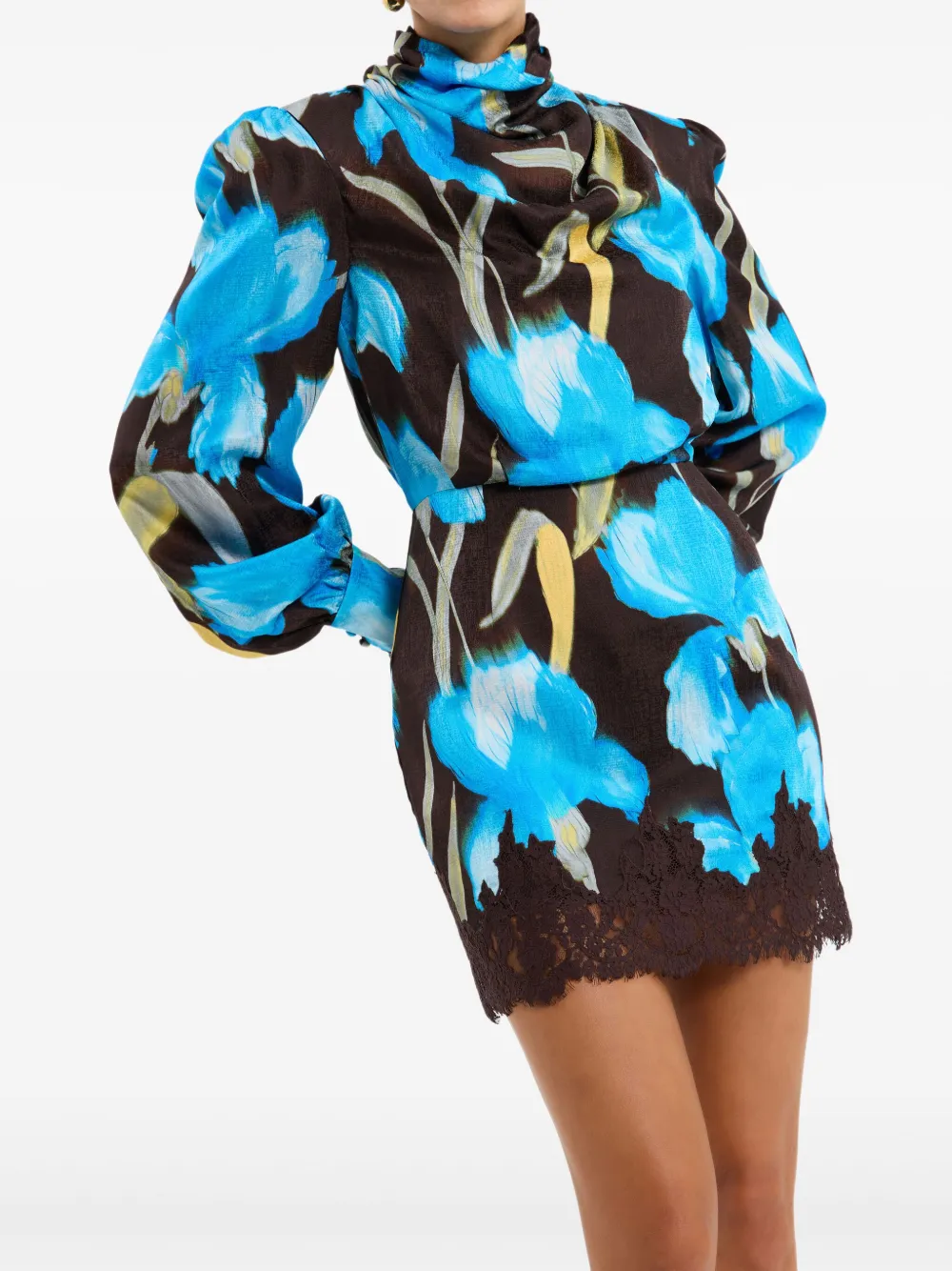 Rebecca Vallance Ingrid mini-jurk Blauw