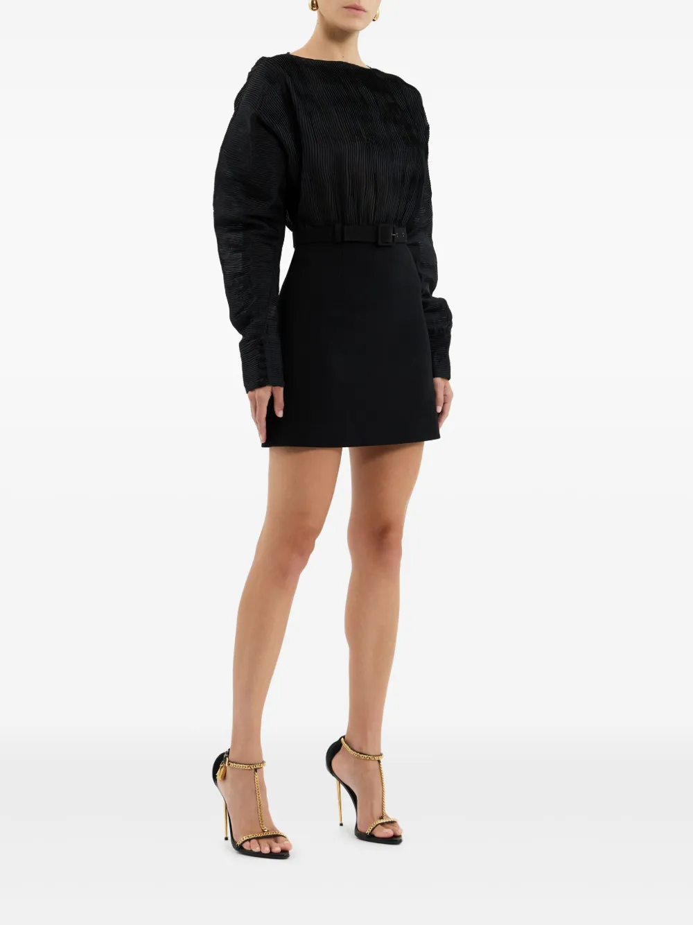 Rebecca Vallance Ursula mini-jurk Zwart