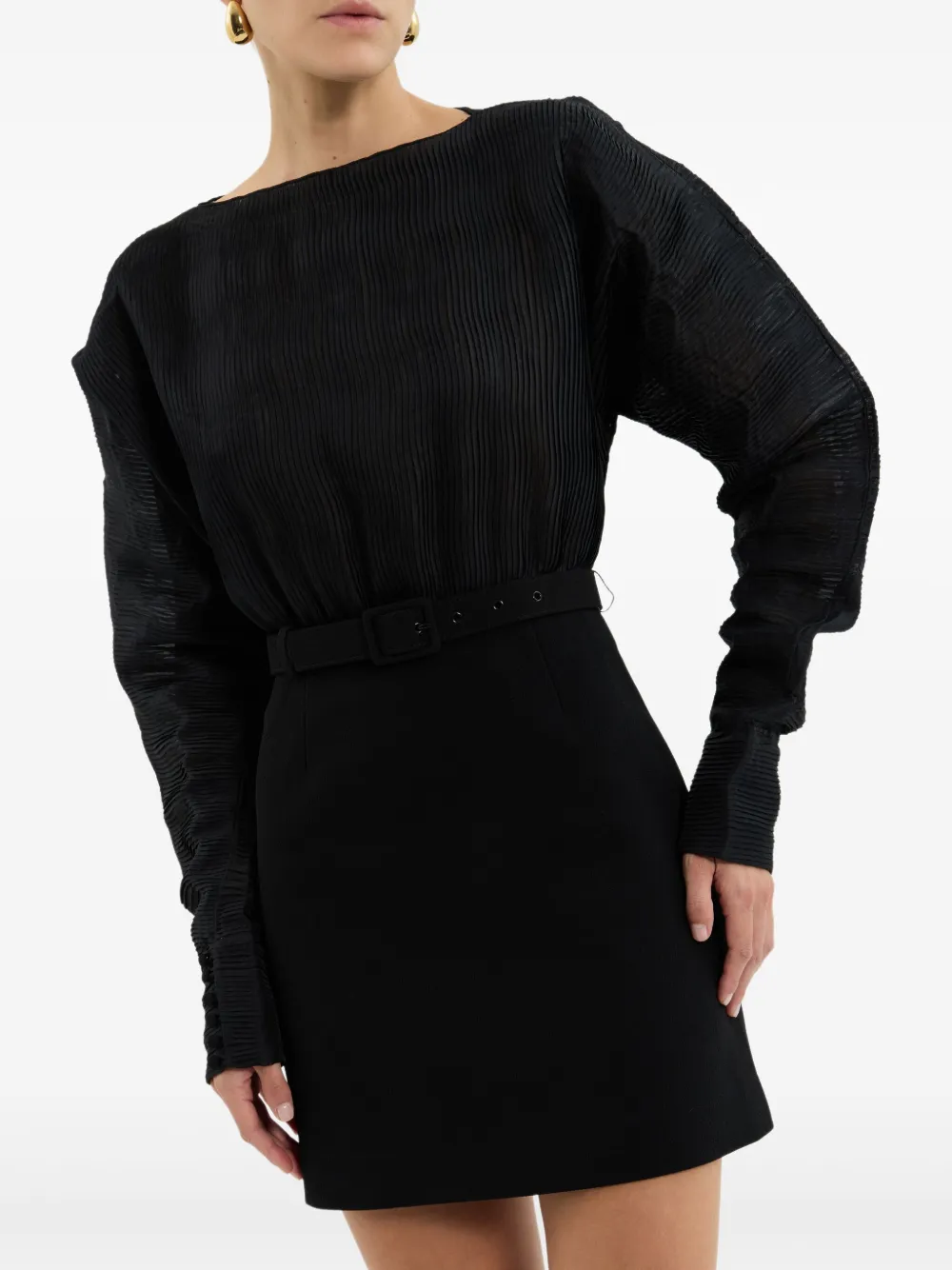 Rebecca Vallance Ursula mini-jurk Zwart