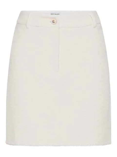 Rebecca Vallance Jonie button-detail bouclé skirt