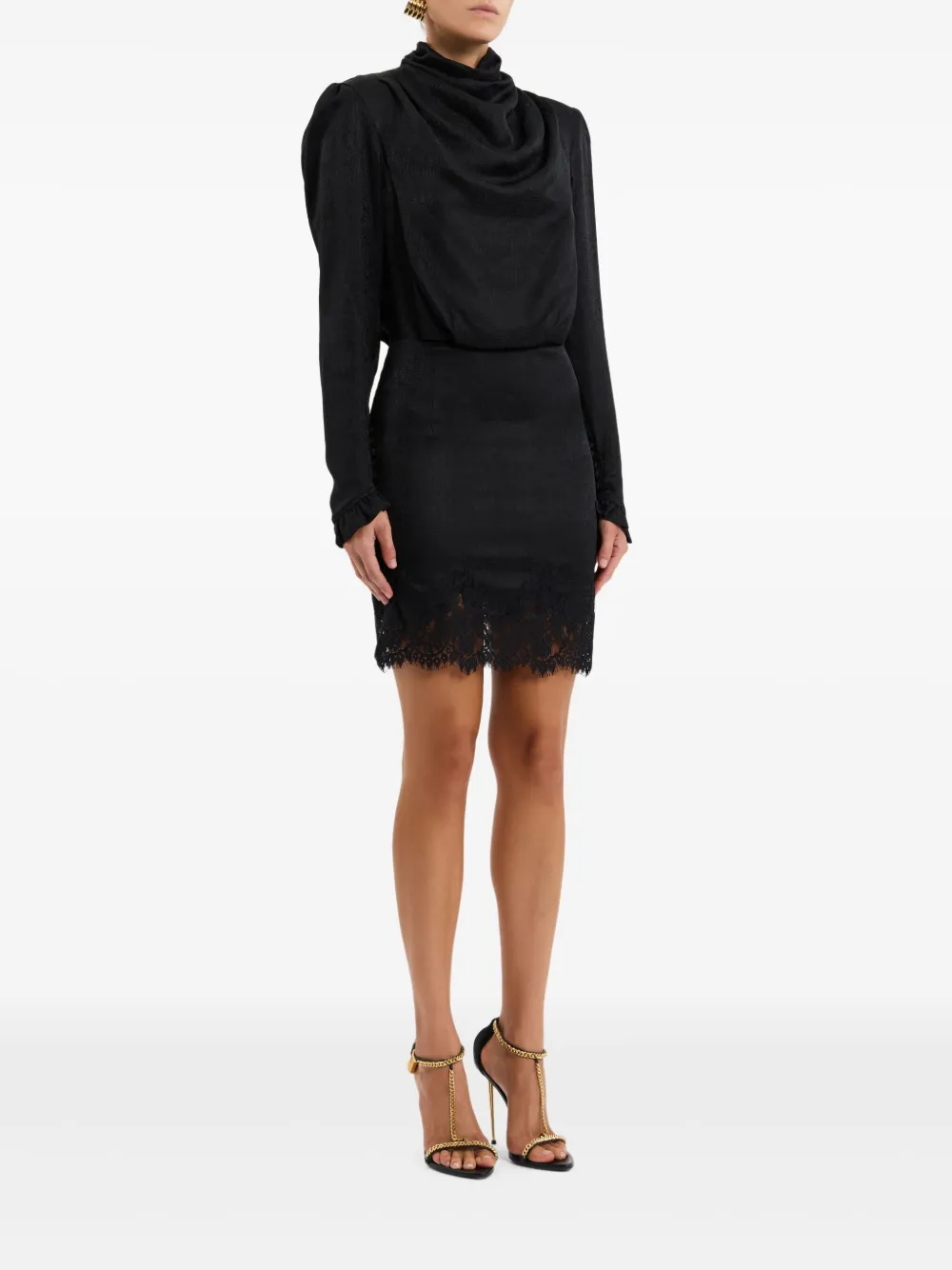 Rebecca Vallance Raven mini-jurk Zwart