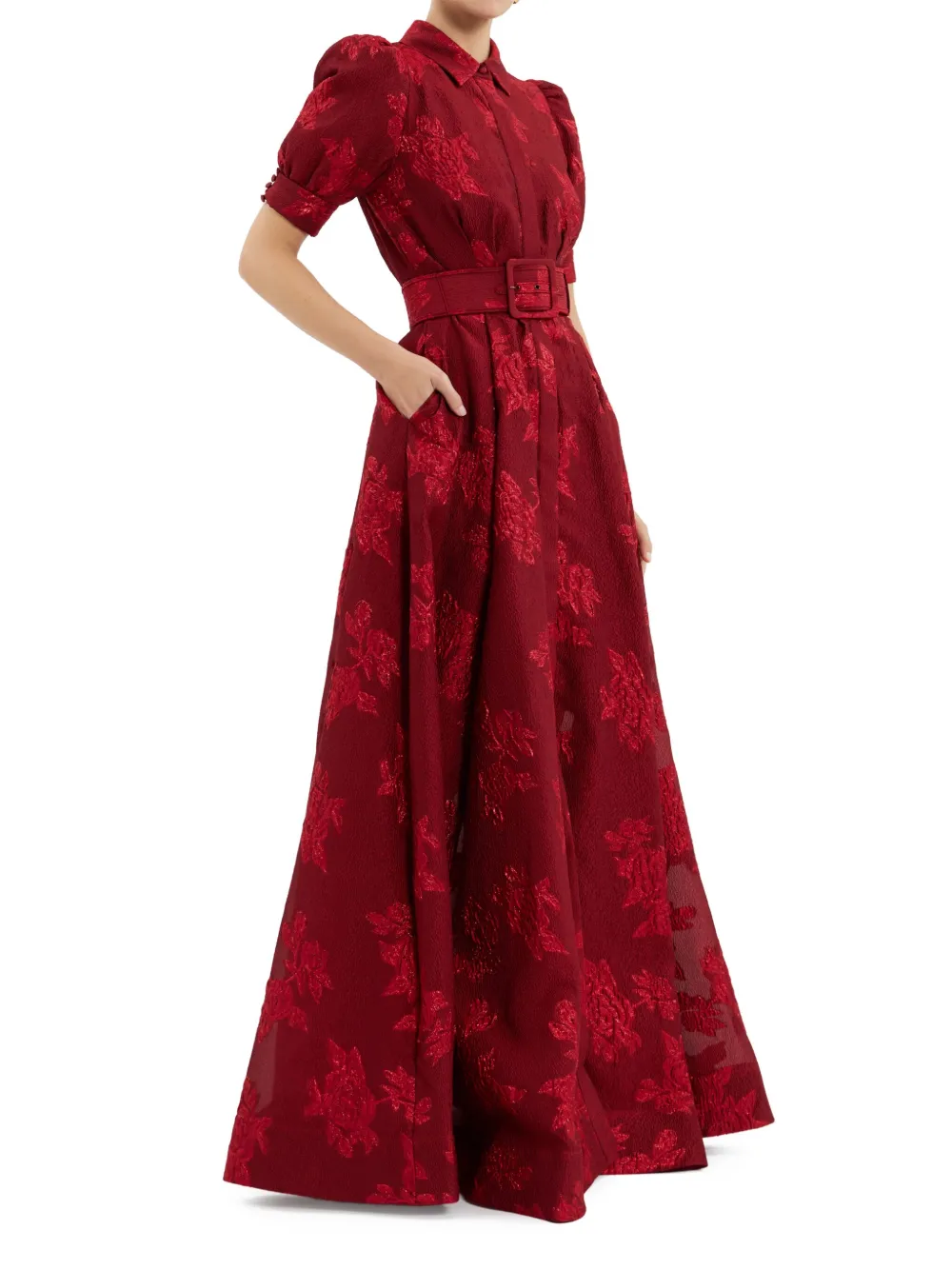 Rebecca Vallance Henrietta avondjurk Rood