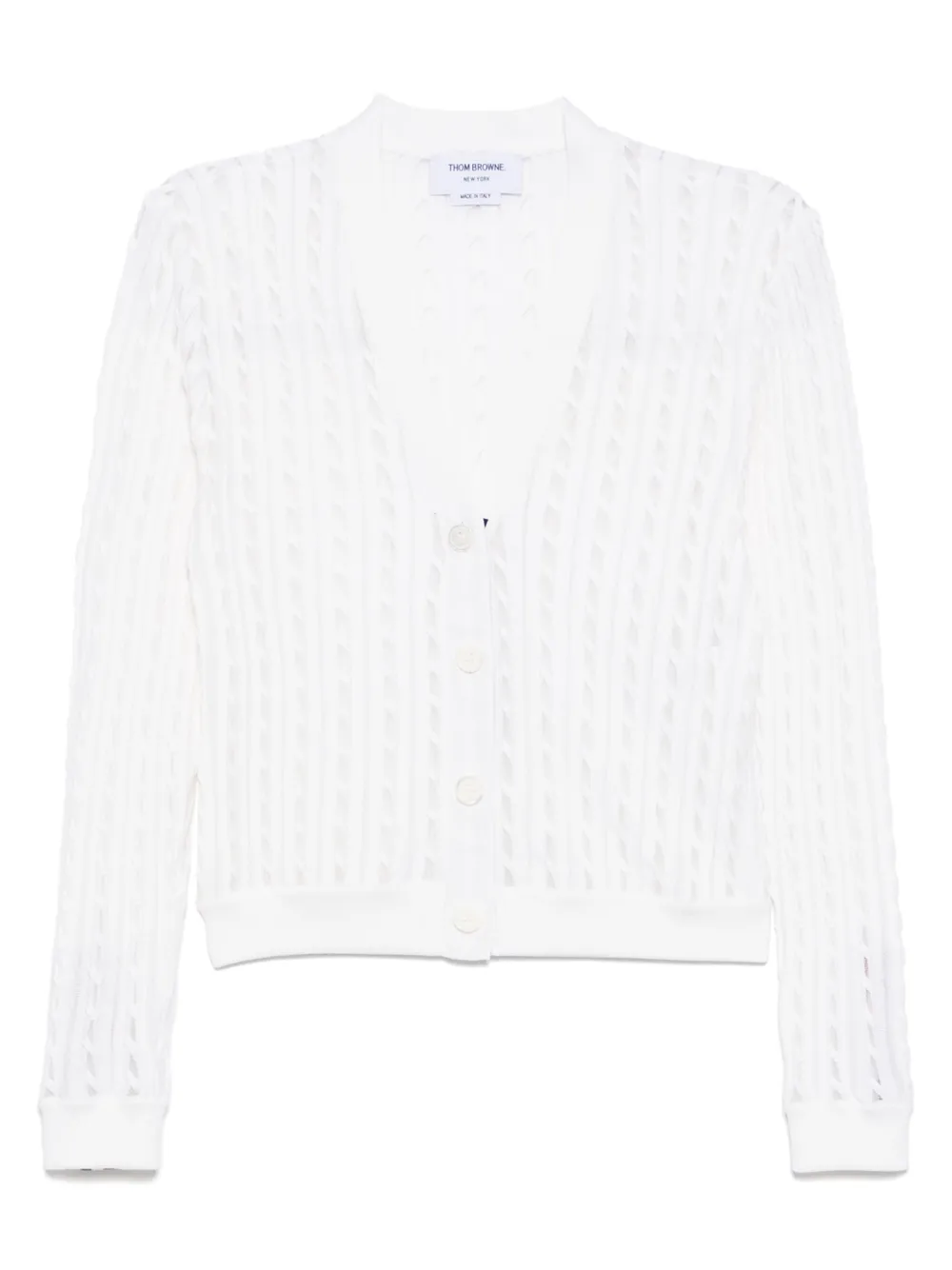 Thom Browne V-neck cardigan | White | Image 1
