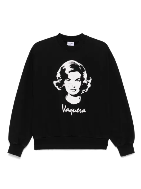 Vaquera sudadera con motivo gráfico