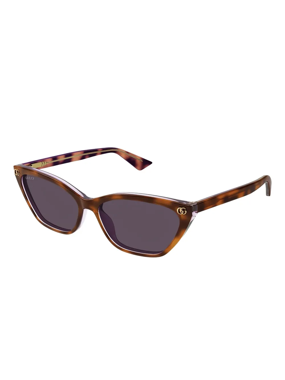 Gucci Eyewear Zonnebril met cat-eye montuur Bruin