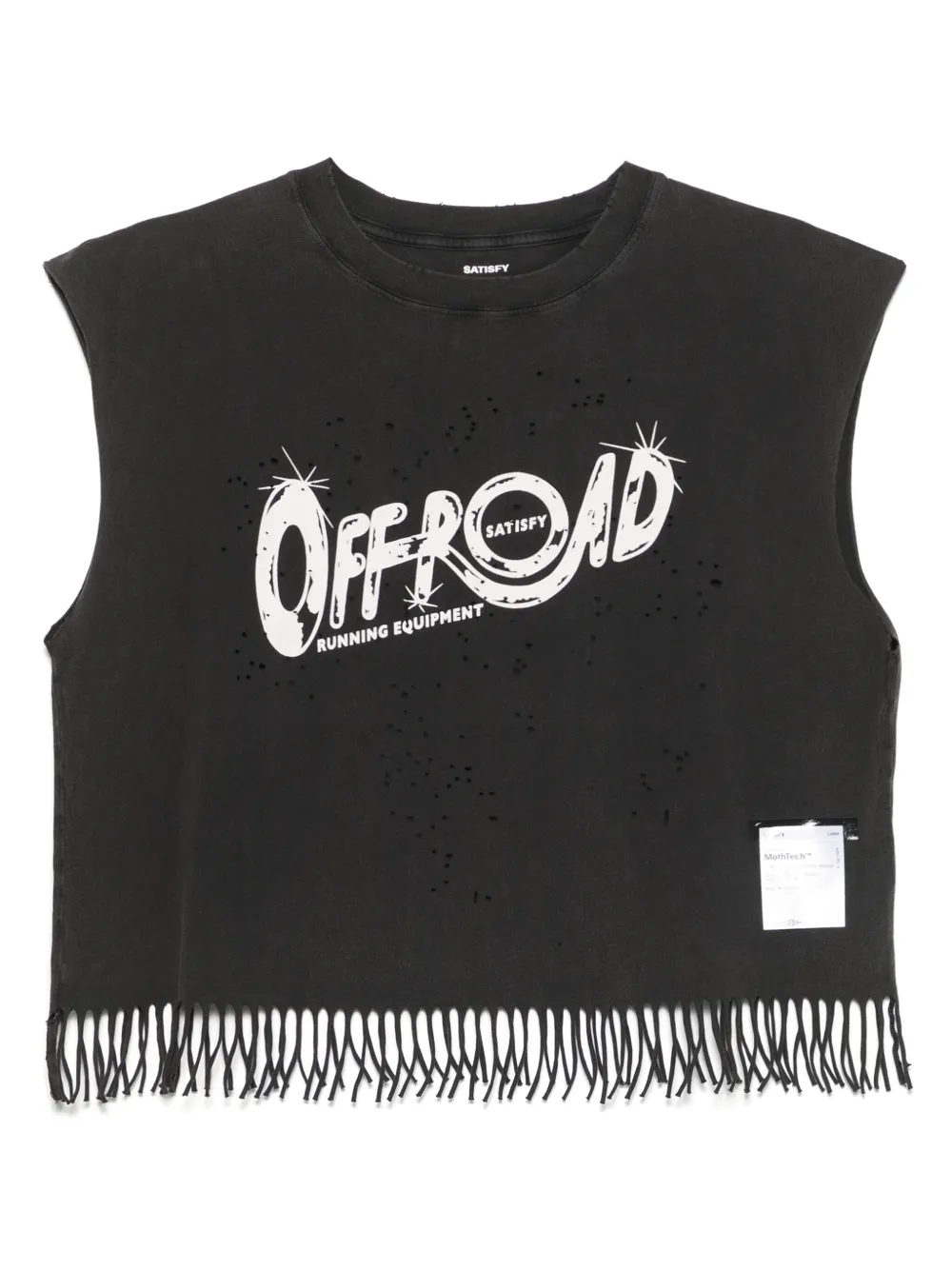 Satisfy MothTech™ cropped tank | Black | Image 1