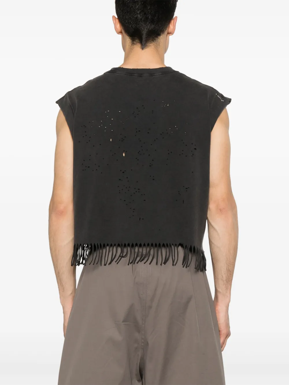 Satisfy MothTech™ cropped tanktop Zwart