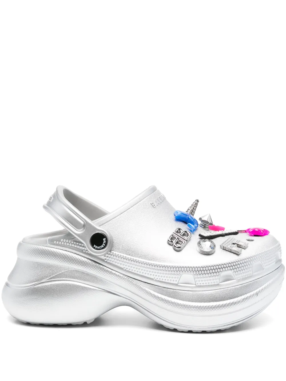 Balenciaga Rocs mules Silver