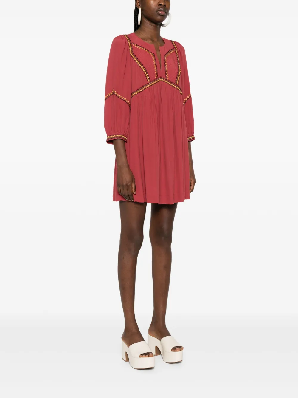 Ba&Sh Tulsie mini-jurk Rood