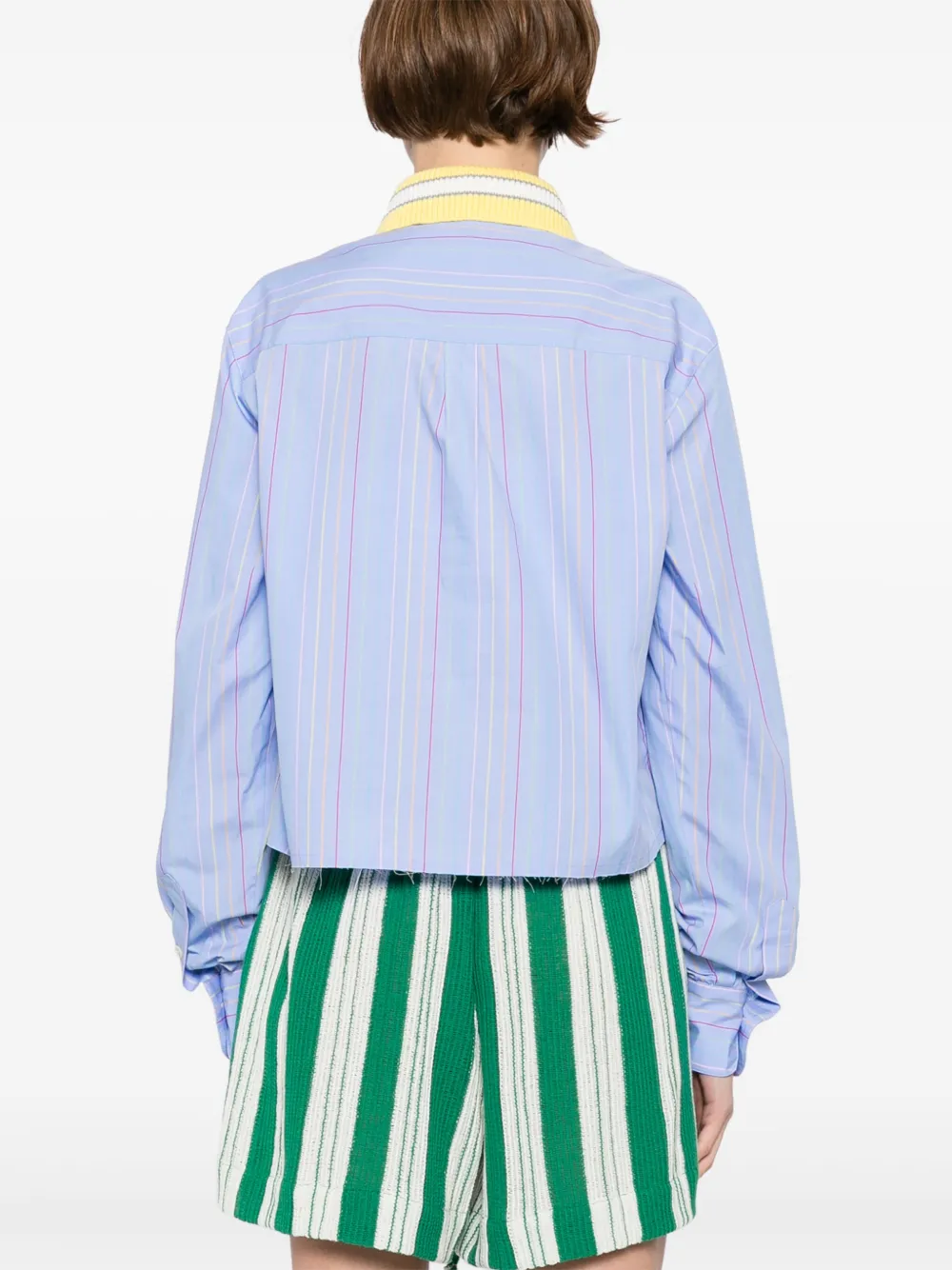 Mira Mikati Blouse met gehaakte patch Blauw
