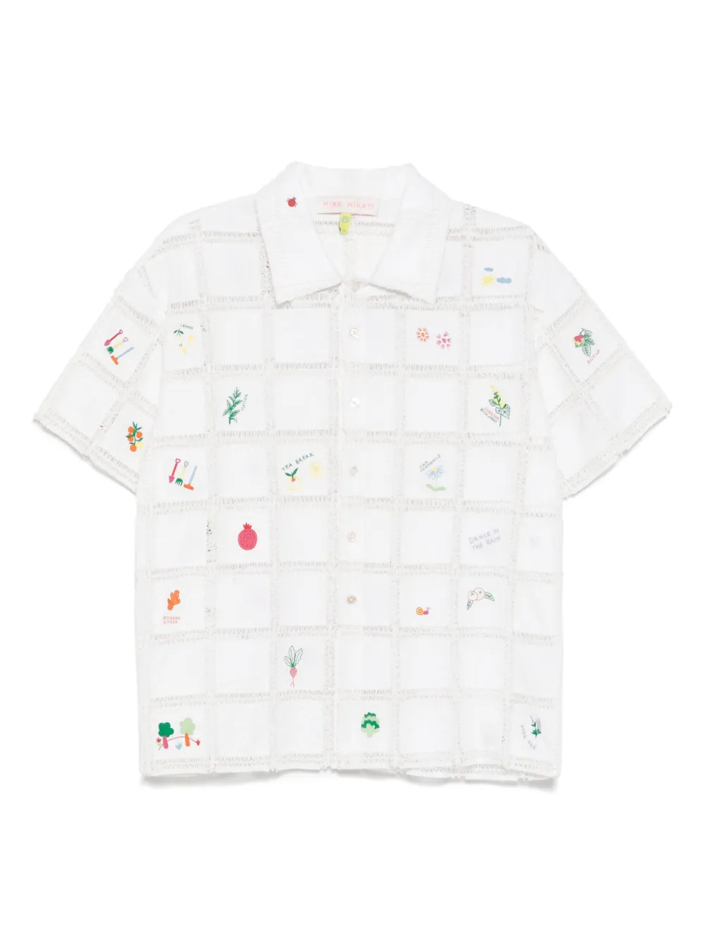 Mira Mikati Crochet-grid Shirt