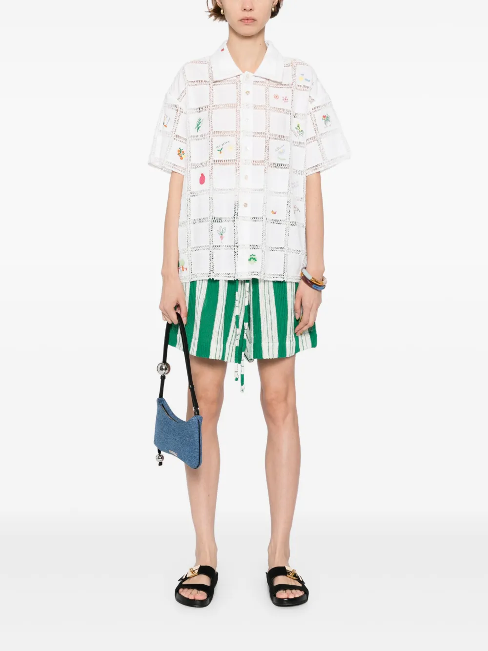 Mira Mikati Gehaakte blouse - Beige
