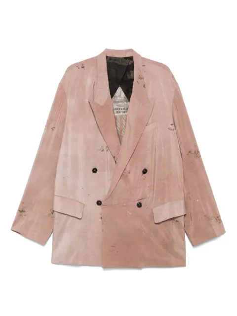 Ziggy Chen Blazer doppiopetto asimmetrico