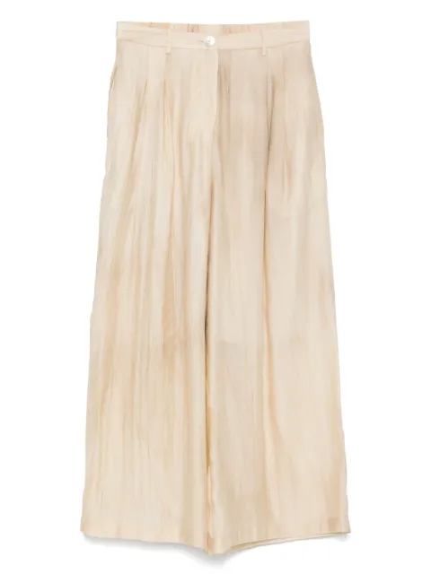 COLOUR 5 POWER pleat-detailing trousers