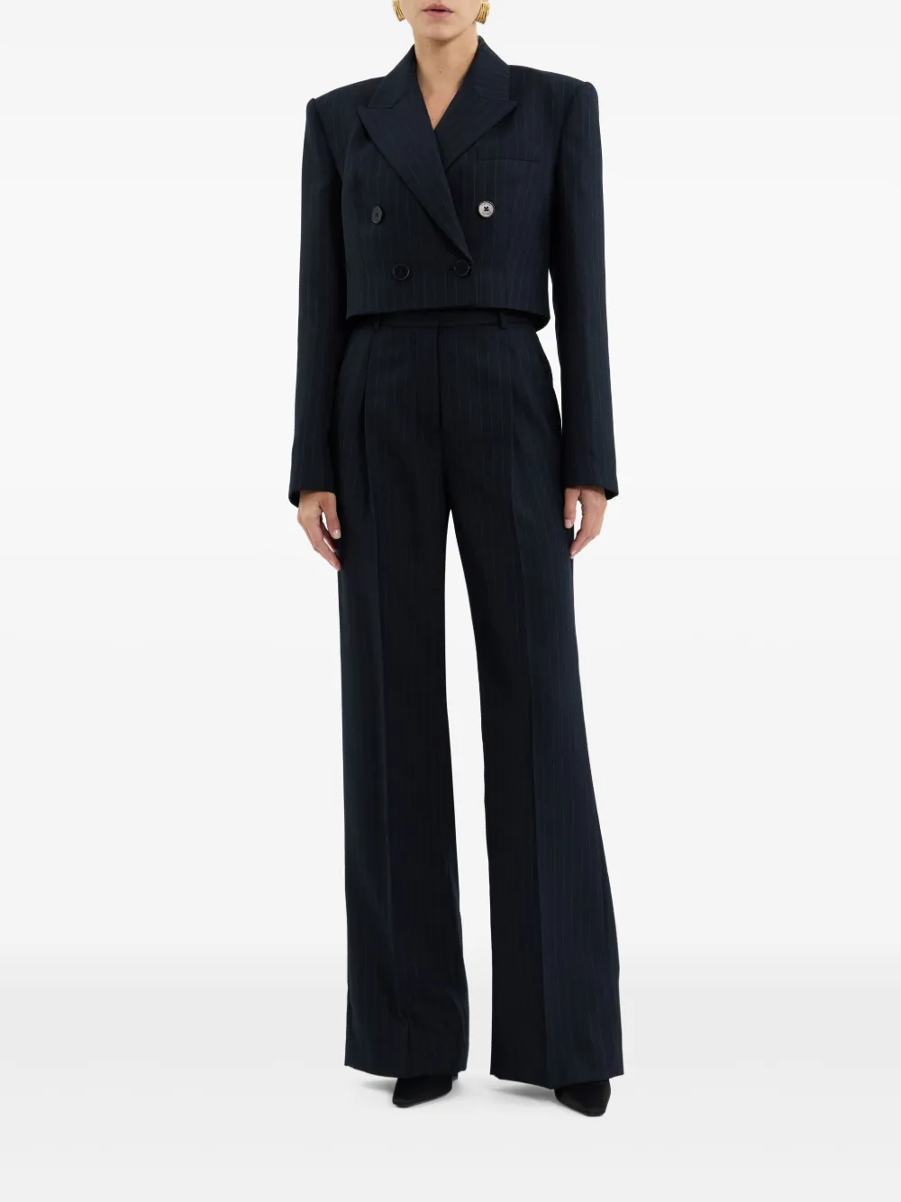 Rebecca Vallance Maxwell cropped blazer Blauw