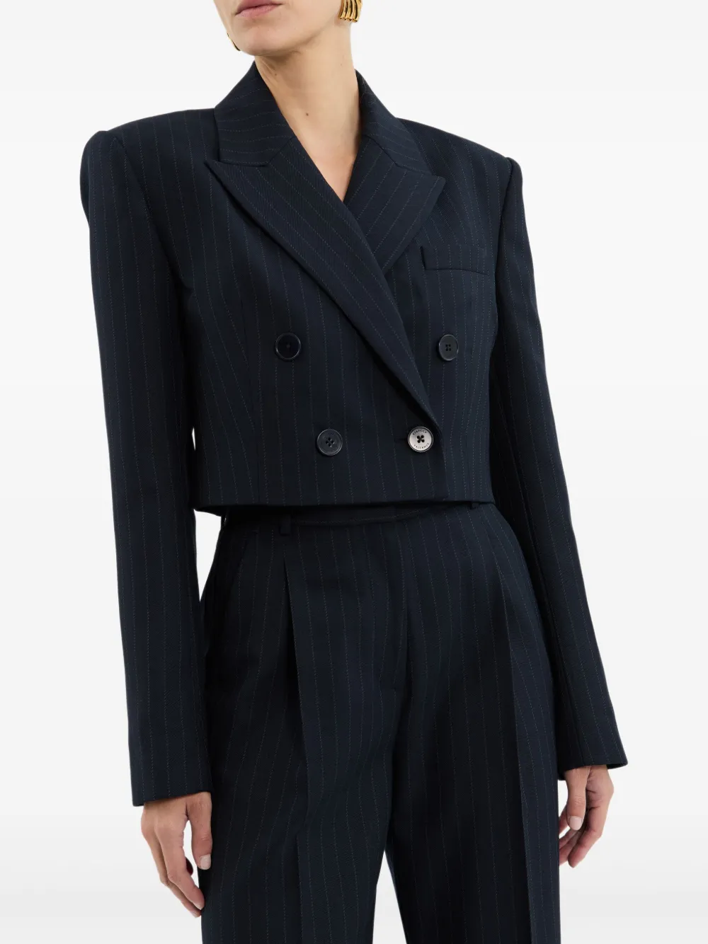 Rebecca Vallance Maxwell cropped blazer Blauw